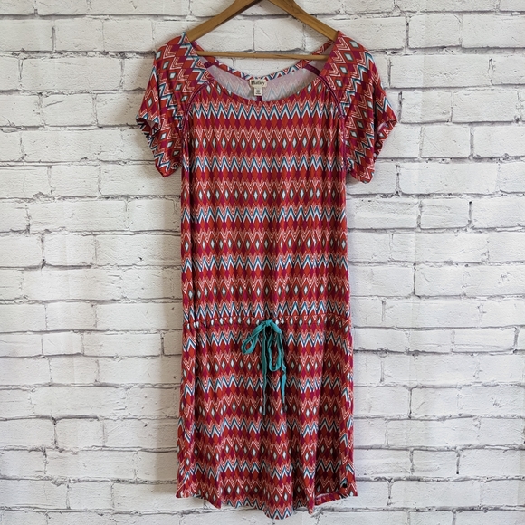 HATLEY Aztec Boho Geometric Casual Summer Dress - Picture 7 of 13